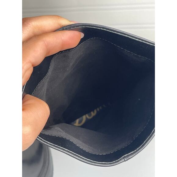 Sam Edelman Larina Tall Knee High Boot Waterproof Black Leather 6M 90s Edge Chic - Picture 9 of 13